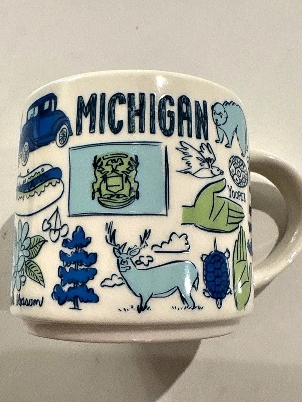 Starbucks Been There Series Across The Globe Collection Michigan Mug Blue